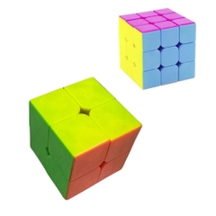 RUBIK 2X2,3x3 - Rubic 3 Tầng Stickerless