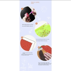 Tranh Đính Đá Thủ Công 5D DIY Hình Dễ Thương Có Kèm Khung Đỡ