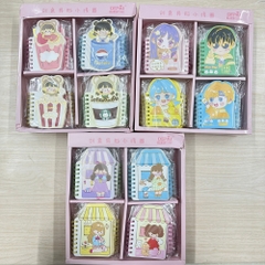 Sổ tay mini nhiều hình cute sổ lò xo A7