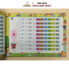 Sách - Tập đánh vần tiếng việt phiên bản mới 2025 kèm file đọc và video hướng dẫn cách ghép vần