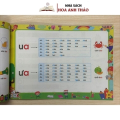 Sách - Tập đánh vần tiếng việt phiên bản mới 2025 kèm file đọc và video hướng dẫn cách ghép vần