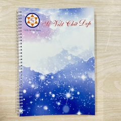 Sổ  Sổ luyện chữ có lò xo đẹp S4-A5 - 100 Trang - caro
