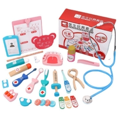 Bộ đồ chơi bé tập làm bác sĩ nha khoa bằng gỗ