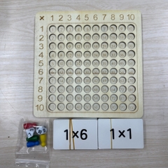 Bảng cửu chương gỗ 99 số