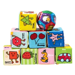 Bộ 8 Đồ Chơi Hình Khối Xúc Xắc Vui Nhộn Lalala Baby