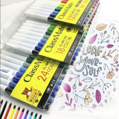 Bút Dạ Màu CLASSMATE Chất Liệu Cao Cấp, Màu Sắc Tươi Sáng, Rõ Nét, Không Phai, Túi 12/18/24 Chiếc CL-WC101/WC102/WC103