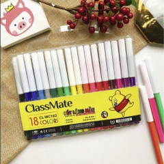 Bút Dạ Màu CLASSMATE Chất Liệu Cao Cấp, Màu Sắc Tươi Sáng, Rõ Nét, Không Phai, Túi 12/18/24 Chiếc CL-WC101/WC102/WC103