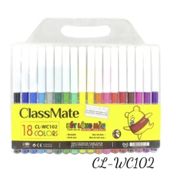 Bút Dạ Màu CLASSMATE Chất Liệu Cao Cấp, Màu Sắc Tươi Sáng, Rõ Nét, Không Phai, Túi 12/18/24 Chiếc CL-WC101/WC102/WC103