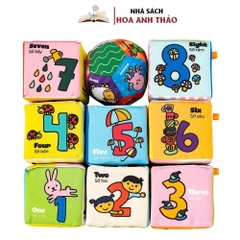 Bộ 8 Đồ Chơi Hình Khối Xúc Xắc Vui Nhộn Lalala Baby, Vừa Chơi Vừa Học Tập