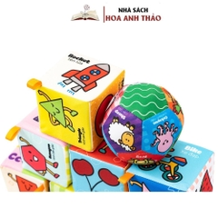 Bộ 8 Đồ Chơi Hình Khối Xúc Xắc Vui Nhộn Lalala Baby, Vừa Chơi Vừa Học Tập