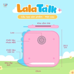 Máy đọc viết Lalatalk máy đọc thẻ song ngữ kết hợp bảng viết tự xóa thông minh Lalala baby