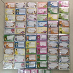Set 50 Nhãn Vở có decan