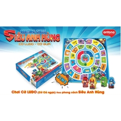 Đồ Chơi Antona 2 In 1 - Cờ LUDO (Cờ Cá Ngựa)