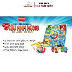 Đồ Chơi Antona 2 In 1 - Cờ LUDO (Cờ Cá Ngựa)