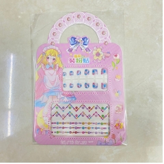 Vỉ đồ chơi trang điểm làm móng làm nails sticker 3D