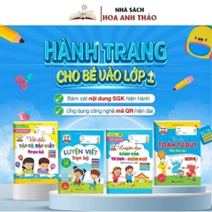 Sách - Bộ Vở Hành Trang Dành Cho Bé Vào Lớp 1 Luyện Đọc Luyện Viết Toán Tư Duy
