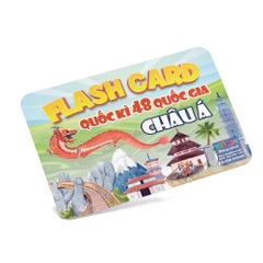 Bộ Thẻ Học Quốc kỳ Các nước Song ngữ (178 nước - 5 Châu lục)