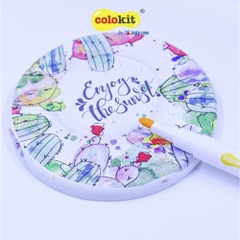 Bút Vẽ Lên Vải 12 Màu Fabric Marker Thiên Long Colokit FM - C002