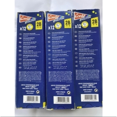 Hộp 12 Bút Chì Pháp 2B Conte Có Tẩy