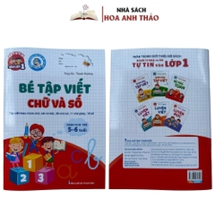 Sách - Bé Tập Viết Chữ Và Số Theo Nhóm Chữ, Nét Cơ Bản Tự Tin Vào Lớp 1