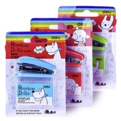 Dập Ghim Số 10 Mini Deli Stapler 0253 ( Kèm Hộp Ghim )