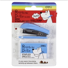 Dập Ghim Số 10 Mini Deli Stapler 0253 ( Kèm Hộp Ghim )