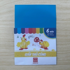 Giấy Thủ Công Hồng Hà Nhiều Màu Có Decal Dính Và Không Dính