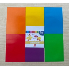 Giấy Thủ Công Hồng Hà Nhiều Màu Có Decal Dính Và Không Dính