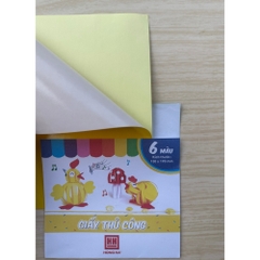 Giấy Thủ Công Hồng Hà Nhiều Màu Có Decal Dính Và Không Dính