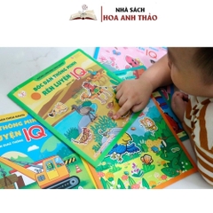 Sách - Bóc Dán Thông Minh Rèn Luyện IQ Khủng Long Bảo Chúa DAVID Dán Đi Dán Lại Nhiều Lần