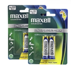 Pin AA , Pin AAA Maxell Alkaline 1.5V Vỉ 2 Viên Chính Hãng