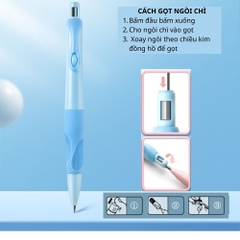 Bút Chì Cá Heo Tập Viết - Bút Chì Bấm 2B Giúp Bé Cầm Bút Đúng Tư Thế Viết Lâu Không Đau, Không Mỏi Tay