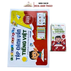 Sách - Tập đánh vần tiếng việt phiên bản mới 2025 kèm file đọc và video hướng dẫn cách ghép vần