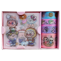 Sticker Hộp Labubu - Hình Dán Sticker Nhiều Mẫu Ngẫu Nhiên Làm Quà Tặng