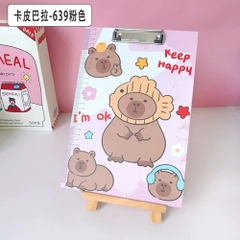 Bìa Trình Ký A4 Capybara Họa Tiết Dễ Thương