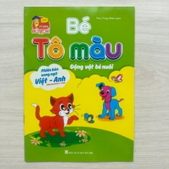 Sách Bé Tô Màu Phiên Bản Song Ngữ Việt Anh 3-6 Tuổi Nhiều Chủ Đề