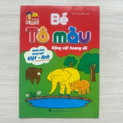 Sách Bé Tô Màu Phiên Bản Song Ngữ Việt Anh 3-6 Tuổi Nhiều Chủ Đề