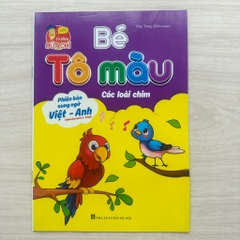 Sách Bé Tô Màu Phiên Bản Song Ngữ Việt Anh 3-6 Tuổi Nhiều Chủ Đề