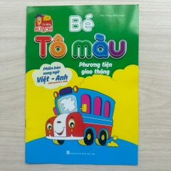 Sách Bé Tô Màu Phiên Bản Song Ngữ Việt Anh 3-6 Tuổi Nhiều Chủ Đề