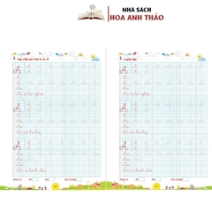 Sách - Vở rèn chữ cỡ nhỏ - Luyện chữ cỡ nhỏ chuẩn 3/4 li cho học sinh tiểu học và người yêu chữ