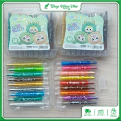 Bút sáp màu vặn Crayon hộp 12/18/24 màu