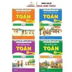 Sách - Bài tập tuần và đề kiểm tra toán lớp 6 tập 1, tập 2 - Cánh diều