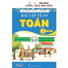 Sách - Bài tập tuần và đề kiểm tra toán lớp 6 tập 1, tập 2 - Cánh diều