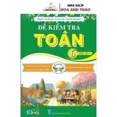 Sách - Bài tập tuần và đề kiểm tra toán lớp 6 tập 1, tập 2 - Cánh diều