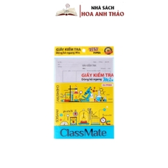 Giấy kiểm tra dòng kẻ ngang Mix Classmate CL-TP304Giấy kiểm tra dòng kẻ ngang Mix Classmate CL-TP304 in hình thí nghiệm, dòng kẻ rõ ràng, bề mặt giấy láng mịn