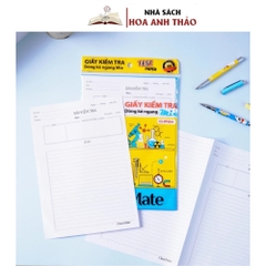 Giấy kiểm tra dòng kẻ ngang Mix Classmate CL-TP304Giấy kiểm tra dòng kẻ ngang Mix Classmate CL-TP304 in hình thí nghiệm, dòng kẻ rõ ràng, bề mặt giấy láng mịn