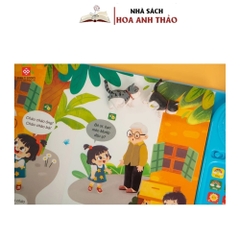 Sách âm thanh - Bé học nói phiên bản đặc biệt với 30 nút bấm - Dành cho trẻ từ 0-6 tuổi - Đinh tị Books