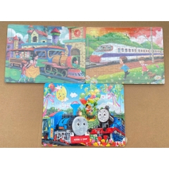 Tranh ghép hình bằng gỗ cho bé 60 mảnh - Đồ chơi ghép gỗ PUZZLE - Bộ xếp gỗ