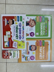 Combo 3 quyển Tập Đánh Vần Tiếng Việt Phiên Bản Tương Tác, Bé khởi Đầu Tập Viết và Bé Chinh Phục Toán Học combo 3 cuốn kèm thẻ