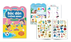 Combo 6 quyển Bóc dán thông minh song ngữ Việt Anh dành cho trẻ từ 2-6 tuổi
